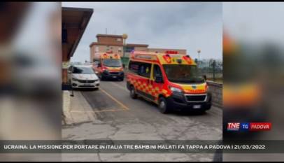 PADOVA | UCRAINA: LA MISSIONE PER PORTARE IN ITALIA TRE BAMBINI MALATI FA TAPPA A PADOVA