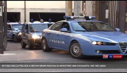 PADOVA | IN FUGA DALLA POLIZIA A 150 KM ORARI RISCHIA DI INVESTIRE UNA PASSANTE