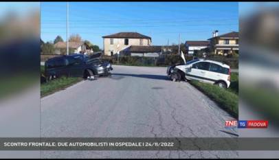 VILLA DEL CONTE | SCONTRO FRONTALE: DUE AUTOMOBILISTI IN OSPEDALE